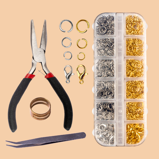 Anzlah Open Jump Rings and Lobster Clasps Jewellery Fixing Kit